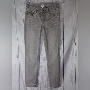 J.Crew 8" Mid-rise Skinny Valley Wash Women's Gray Jeans